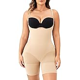 Gotoly Open Bust Shapewear Tummy Control Bodysuits for Women Seamless Compression Waist Trainer Full Body Shaper