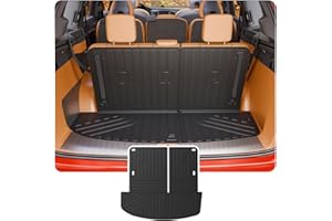 Thinzyou Trunk Mat Compatible with 2026 Hyundai Palisade Cargo Liner Cargo Mat TPE All Weather Back Seat Cover Protector Trunk Liner Palisade Accessories (Trunk Mat with Backrest Mat)