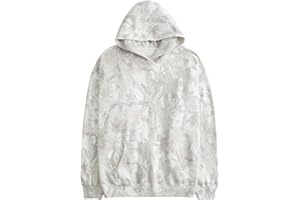 VEPONOIX Women Camo Hoodies Maple Leaf Oversized Fleece Hooded Sweatshirt Loose Long Sleeve Pullover Top with Pocket Couple