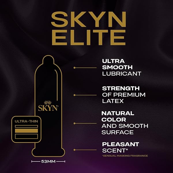 SKYN ELITE – 36 COUNT – ULTRA-THIN, LUBRICATED LATEX-FREE CONDOMS