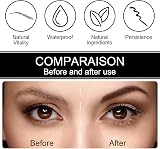 Rose Roll Eyebrow Pencil Fork Tip Waterproof Long-Lasting Brown 2# view 3