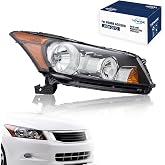 YEWISE RightSide Headlight Assembly Fit for 2008-2012 Honda ACCORD Halogen | Passenger Side;Halogen Type;OEM replacement part #33150TA0A01 HO2502130