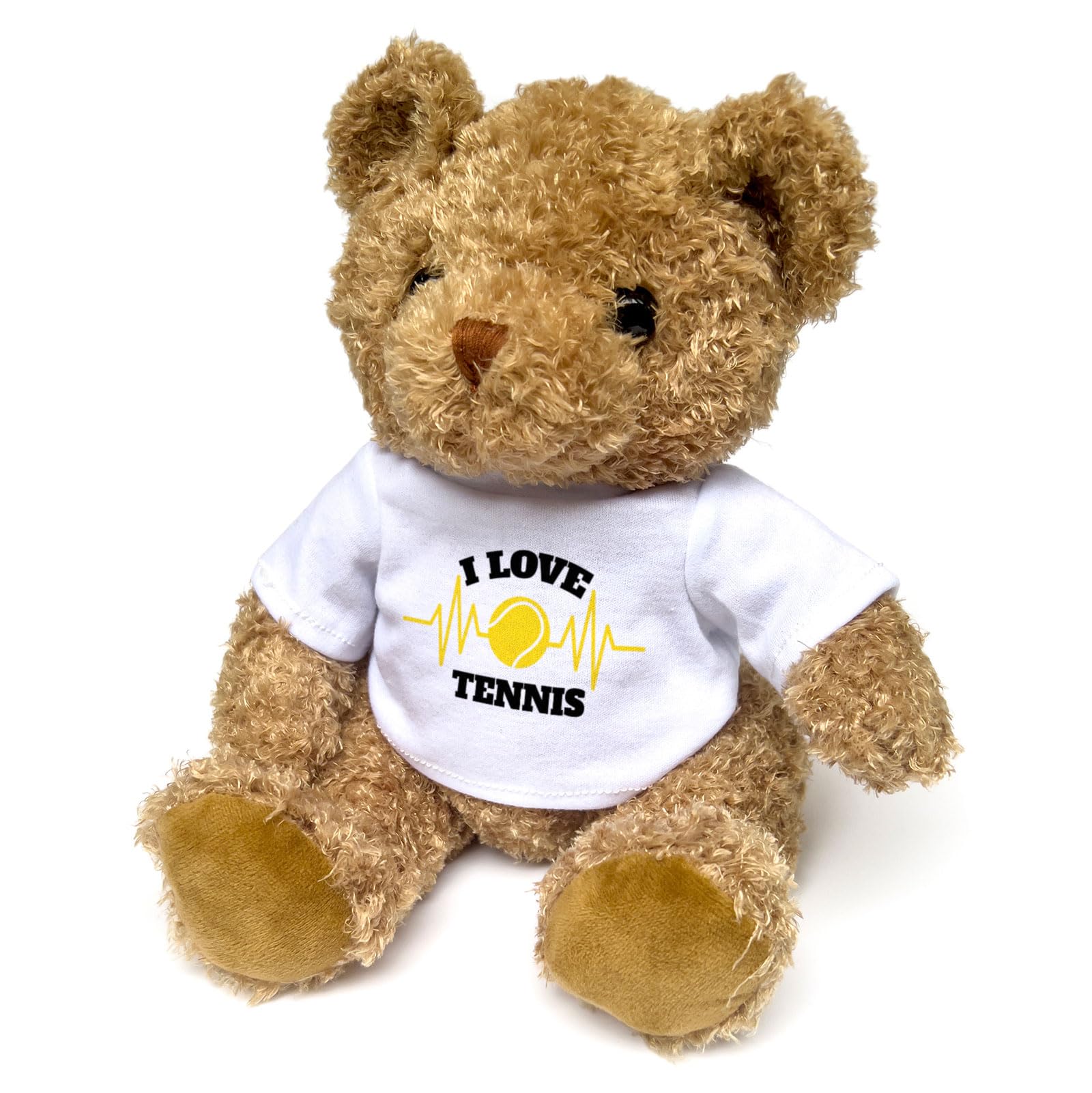 Big Red Egg I LOVE TENNIS (heartbeat) - Teddy Bear - Cute Soft Cuddly Adorable - Gift Present