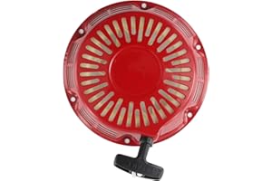Pull Start Starter Assembly Recoil Starter for Honda GX340 GX390 GX610 GX620 Engines, Replacement Starter Rope Pulley for 11 