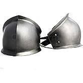 Queen Armour Medieval Elbow Cops Pair Flared Roman Spartan 18 Gauge Steel Reenactment Armor Shoulder Knight Armor Crusader Costume