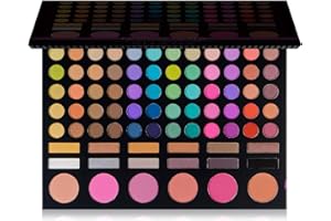SHANY Festival Ready Palette - Highly Pigmented Blendable Eye shadows, Makeup Blush and Face powder Makeup Kit with 78 Colors - Makeup Palette