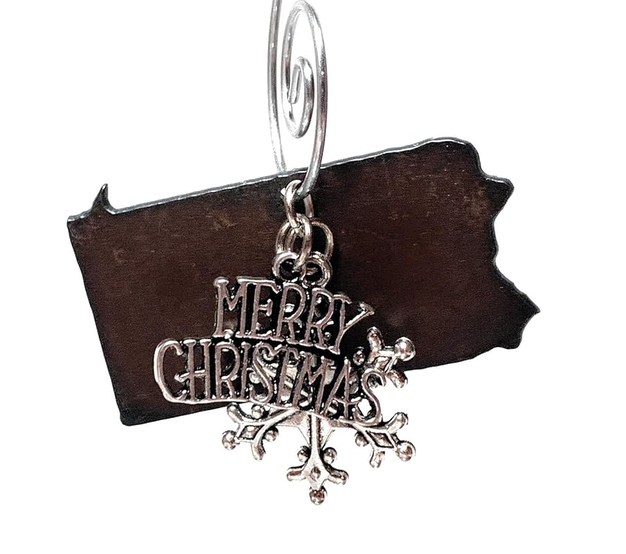 PENNSYLVANIA Christmas Ornament, SMALL 2" Inch/Gift Boxed