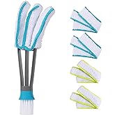 SetSail Blind Duster, Window Cleaner Duster Brush with 5 Microfiber Sleeves, Cleaning Tools for Vertical Blinds Air Condition