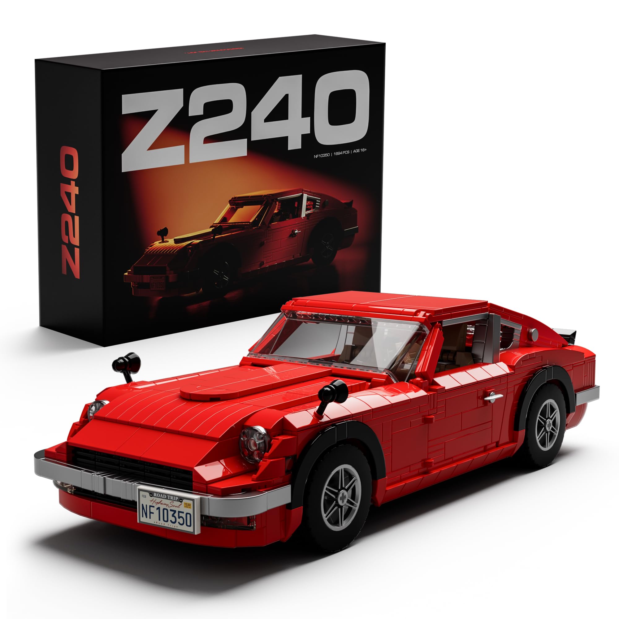 Photo 1 of **PARTS ONLY**Nifeliz Z240 Sports Car Building Model Set, 1:14 Scale Classic Vehicle Model Set for Adults and Car Lovers, Collectible Gift for Home or Office Décor (1,694 PCS, NF10350)