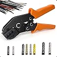 HAPDEN Aglet Crimping Tool, Shoelace Aglets Tool，Aglets For Shoelaces, Repair Shoe Lace Tips Replacement End Comes With 160pcs Metal Aglets Installation Tool 3/4/4.5 mm