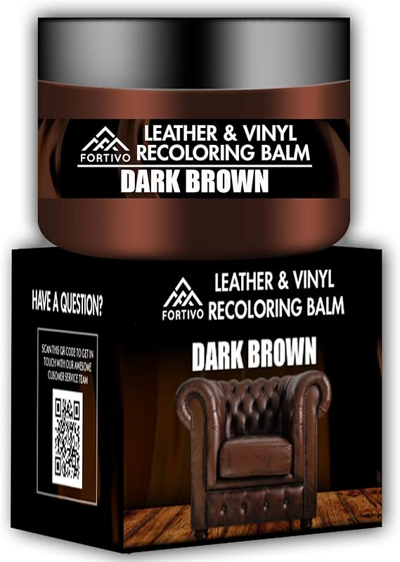 Dark Brown Leather Recoloring Balm Leather Dark Brown Leather Recoloring Balm Leather