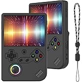 Silicone Case Compatible with Anbernic RG40XX V Handheld Game Console, Anti-Scratch, Washable, Shockproof Silicone Protective Cover for RG40XX V with Lanyard - Black