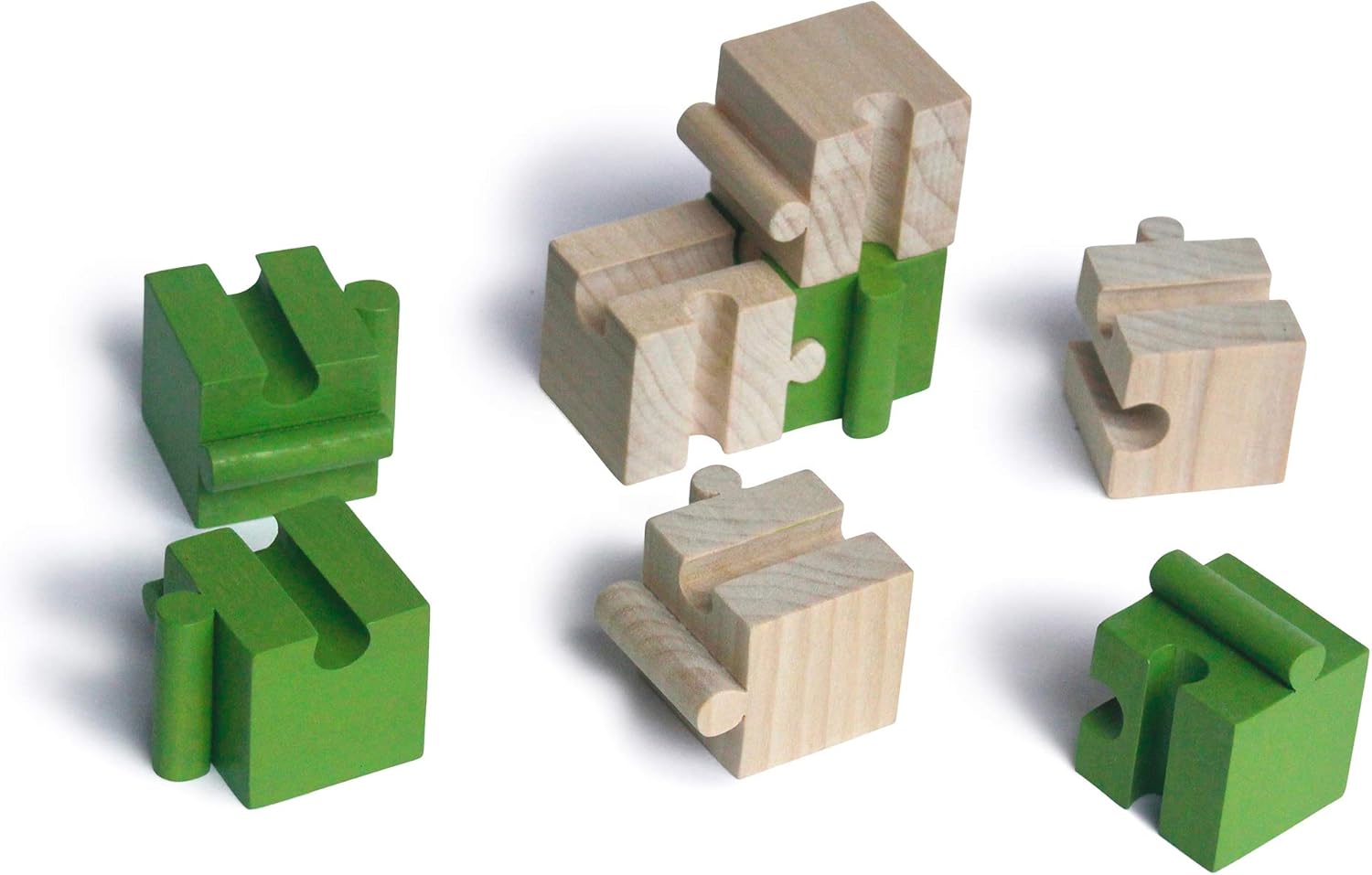 Amazon Co Jp モンキーパズル8ピース 脳トレ 木のおもちゃ 知育玩具 頭脳活性 木育 おもちゃ