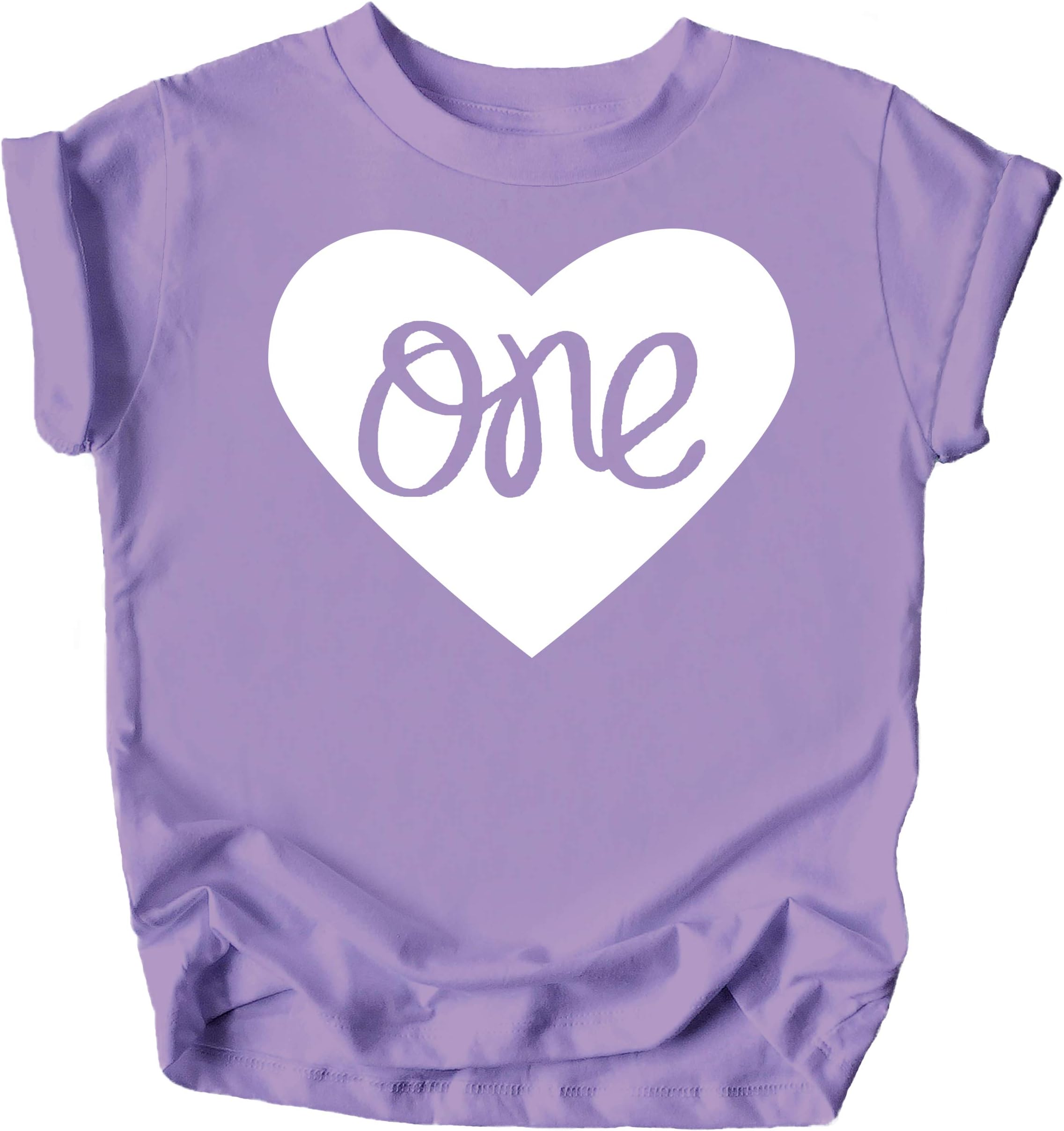 One in Heart 1st Birthday Shirt for Baby Girls First Birthday Outfit