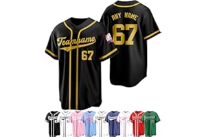 VAGTOFKQ Custom Baseball Jersey Personalized Stitched/Printed Number Name Logo Softball Shirts for Men Women Youth Kids