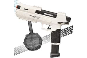 JOCUND PLANET Super Pulse Electric Water Blaster (White), Automatic Squirt Blaster with Simulated Recoil, Waterproof Powerful Water Blaster, One Reload 250 Rounds, Pool Beach Outdoor Water Fighting Toy for Kids