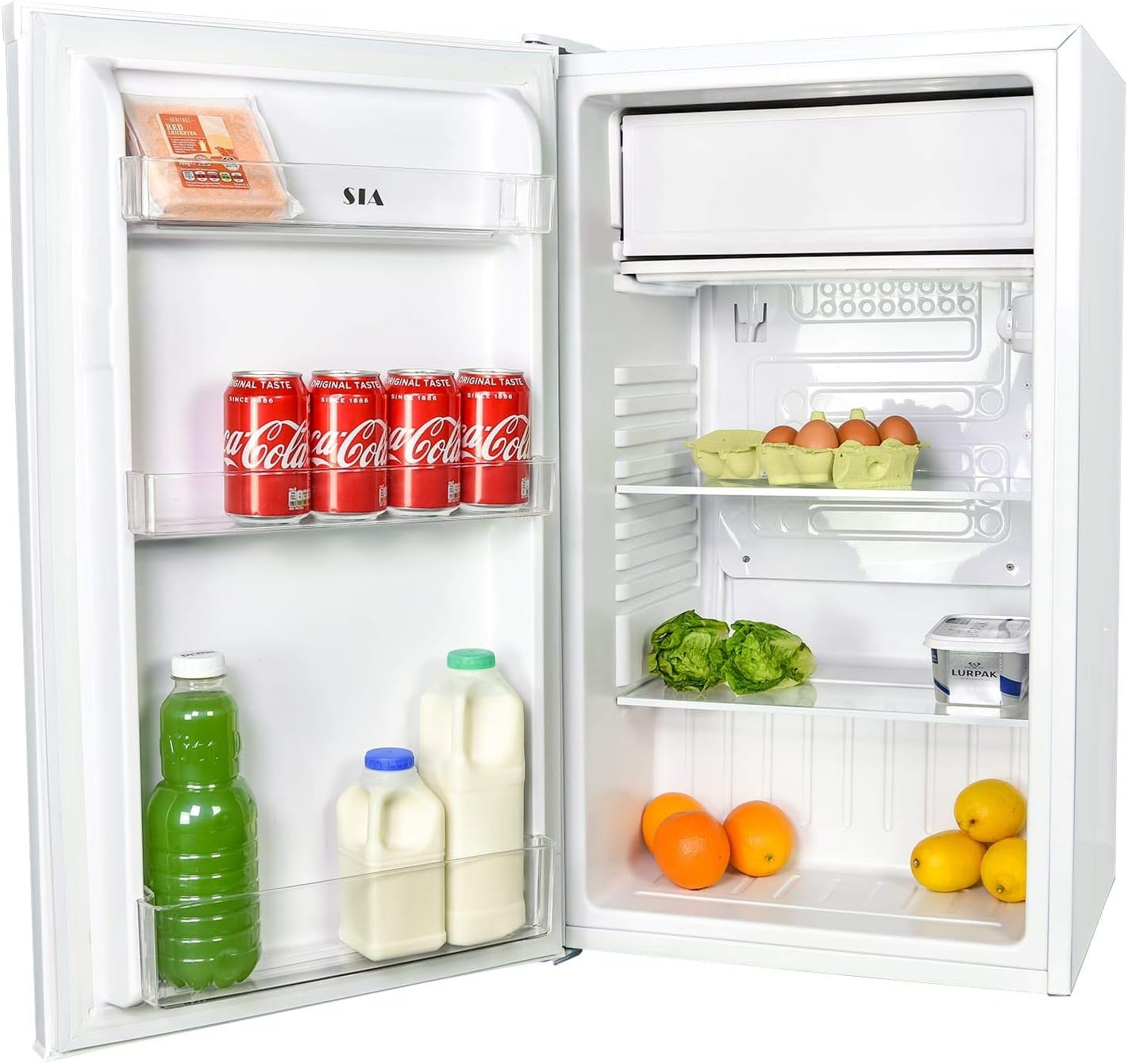 SIA LFSI01WH White Free Standing Under Counter Fridge With Ice Box A+