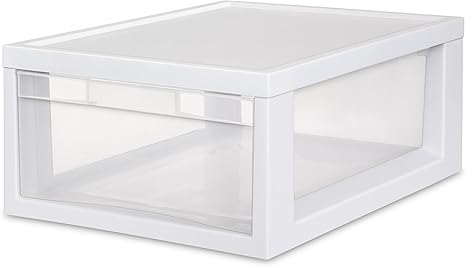 Sterilite 23608006 Medium Modular Drawer Frame White 6 Pack
