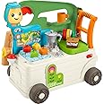 Fisher-Price Baby to Toddler Toy Laugh & Learn 3-in-1 On-the-Go Camper Walker & Activity Center with Smart Stages for Ages 9+ Months​, Tan/Green