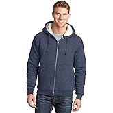 CornerStone Unisex Heavyweight Sherpa Lined Hooded Fleece Jacket | Zip Hoodie for Men & Women, Casual Sweatshirt