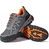 BDETIBAYE Steel Toe Sneakers Comfortable Safety Shoes for Men Steel Toe Shoes for Women Slip On Construction Work Shoes