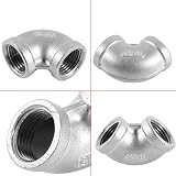 Dpofirs 1/2" 90 Degree Elbow Pipe Connector Stainless Steel Female Threaded DN15 view 3