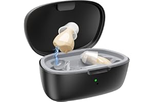 MEIMOUSE Hearing Aids for Seniors, Invisible Hearing Amplifiers with Noise Cancelling, Rechargeable Hearing Aids for Severe Hearing Loss Adults, Comfort In-ear Hearing Devices