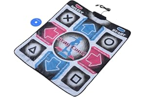 Serounder Dance Mat for Kids Adults, Non-Slip Wear-Resistant Dancing Step Dance Pad USB Dancer Blanket Musical Play Mat with CD for PC Laptop Computer Video Game