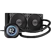 CORSAIR Nautilus 240 RS LCD Liquid CPU Cooler – 2.1" IPS LCD Screen, 240mm AIO, Low-Noise, Daisy-Chain, Intel LGA 1851/1700, 