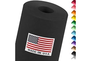 Paclord 18" x 1200" (100 ft) Black Construction Paper Roll, 45 lbs Thickness – Made in USA Construction Kraft Paper Roll for 