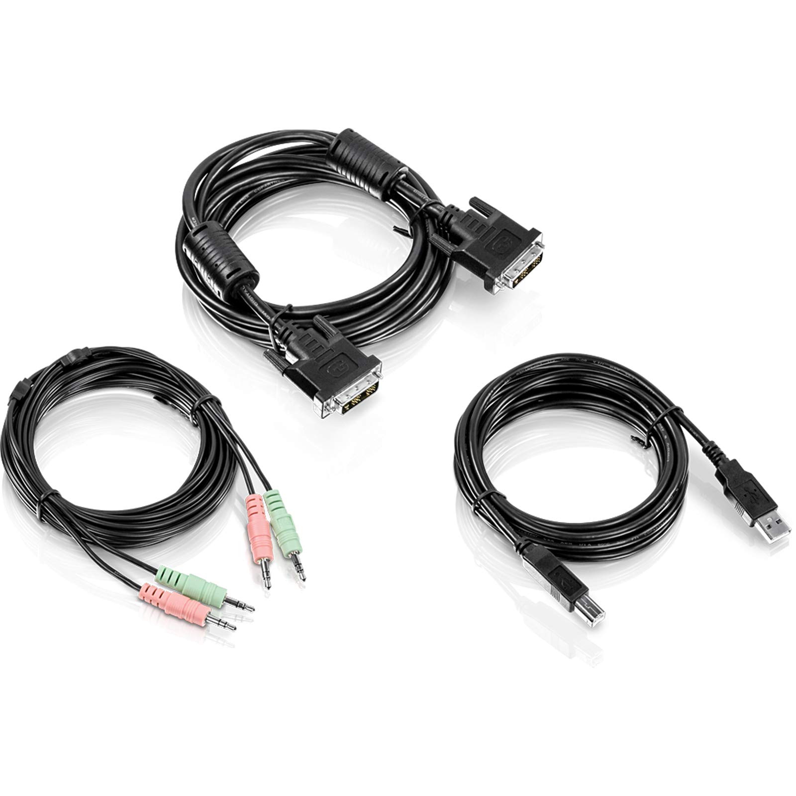 TRENDnet TK-CD10 10 ft. DVI-I, USB,and Audio KVM Cable Kit