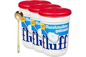 Marshmallow 16 oz - marshmallow gluten free, kosher marshmallow, Includes Moofin Golden SS Spoon - Soft, Chewy Marshmallow Gum, Long-Lasting Flavor, marshmallow snacks, [Pack of 3]