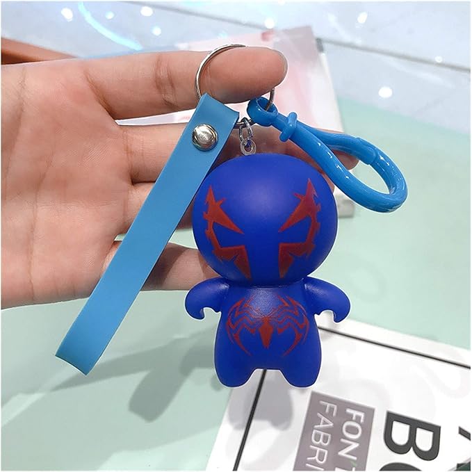 Keychain SpiderMan Venom Keychains 2021 New PVC 3D Cartoon key chain