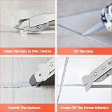Preciva Sealant Finishing Tool 4-in-1 Stainless Steel Caulking Kit view 6