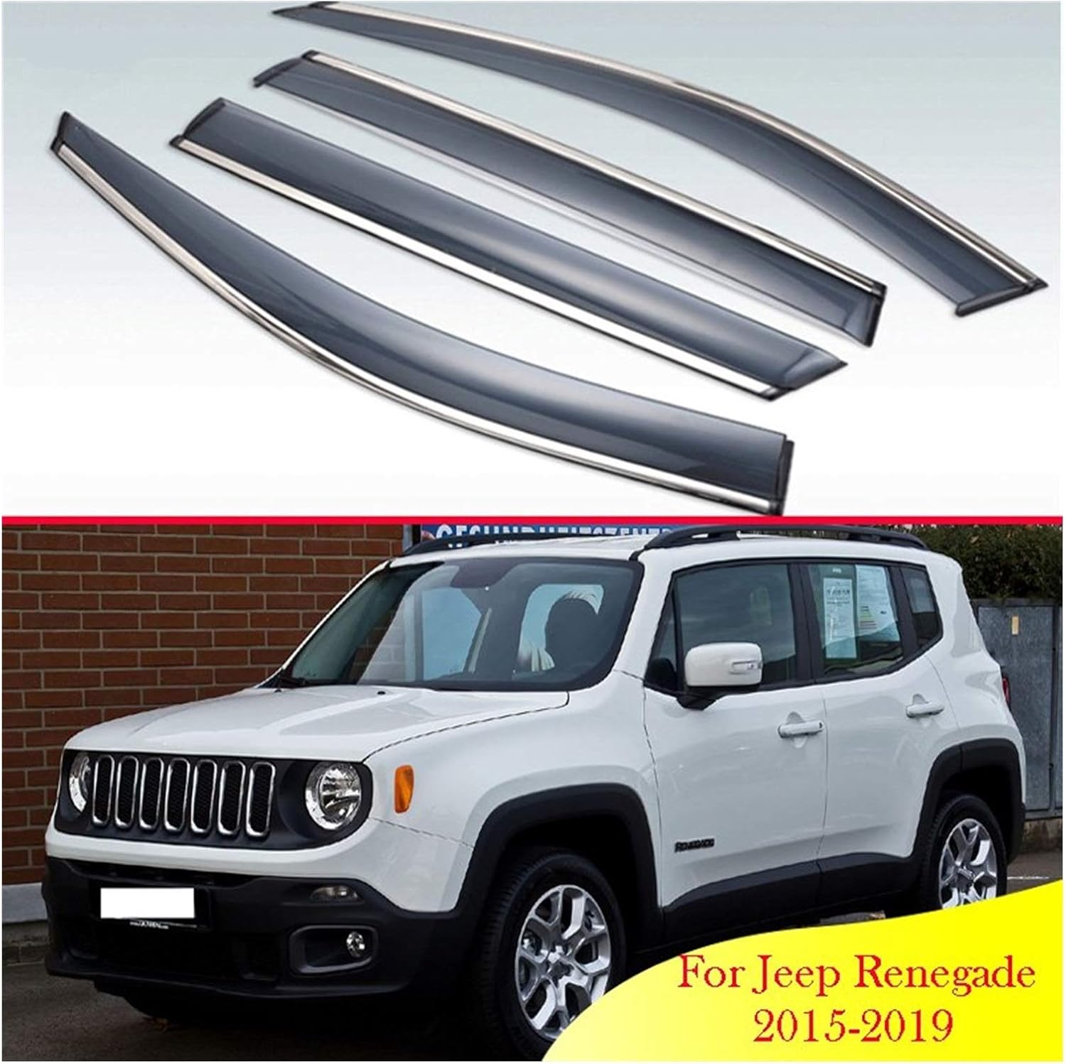 Window Wind Deflectors For Jeep Renegade 20152019 Car Accessories
