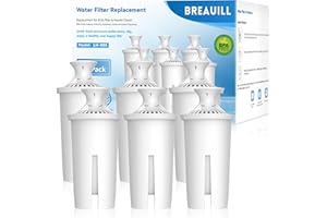BREAUILL Filter Replacement Compatible With Brita® Water Filter & Pitchers, Water Filter Replacement Compatible With Brita® Classic, OB03, Mavea® 107007 35557, 6 PCS Water Pitcher Filter By BREAUILL