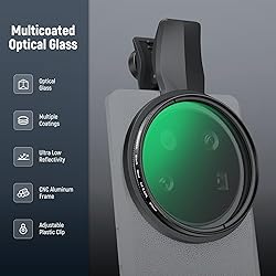 NEEWER 2 in 1 67mm Clip on CPL & Black Mist