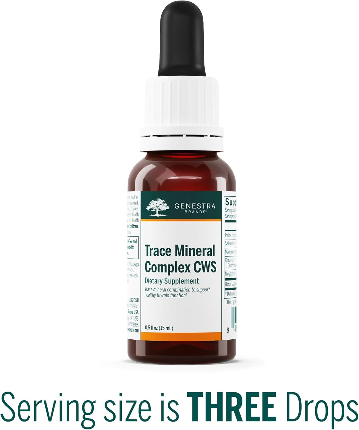 Genestra Brands - Trace Mineral Complex CWS - Supports Thyroid Function and Helps Protect Against Oxidative Stress - 0.5 fl. oz.: Health & Personal Care