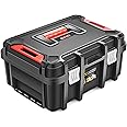 ‎DNA MOTORING Tool Box Lockable Organizer Storage Toolbox with Removable Tray for Workshop Garage & Household,Large Capacity,TOOLS-00309