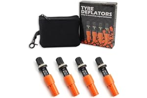 MILINI 4 Pcs Automatic Tire Deflators Kit, Tire Deflator Valve 10-30 PSI Adjustable for Vehicles, Motorcycle, Car, Truck