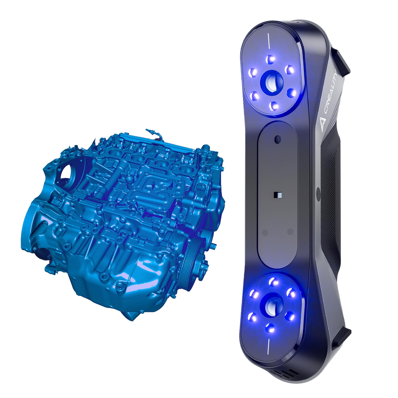 Photo 1 of Creality CR-Scan Raptor 3D Scanner for 3D Printing, 60fps Fast Full-Color Scanning, Upgrade 0.02mm Accuracy Multiple-line Blue & NIR Consumer Handheld Scanner, Anti-Shake Tracking for Windows macOS