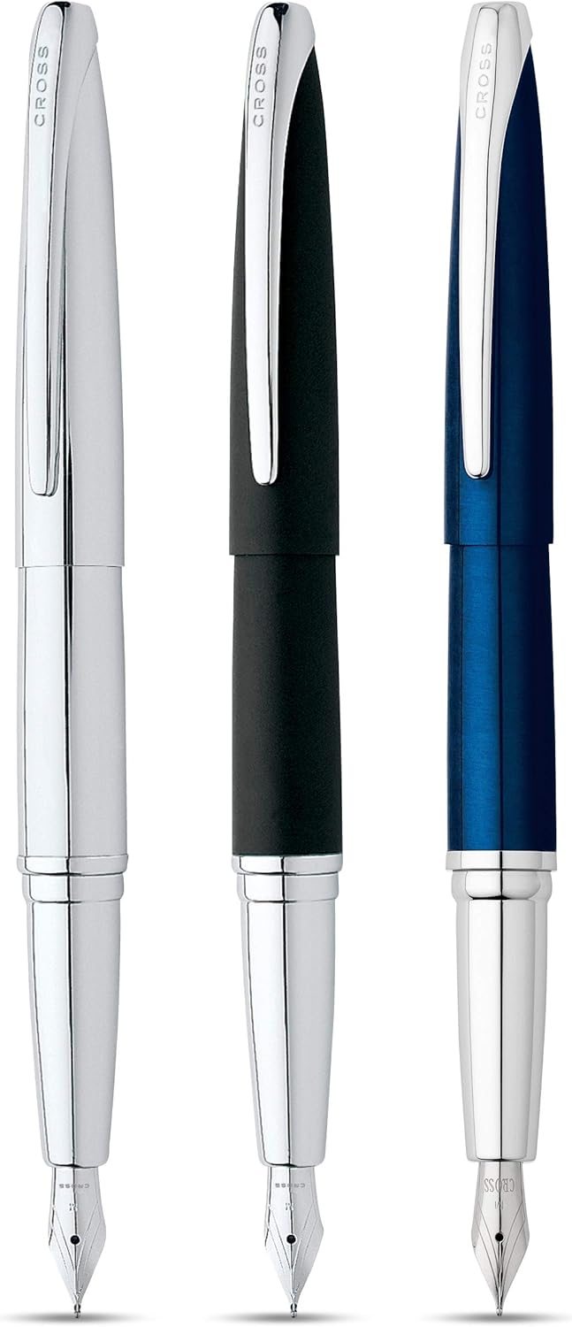 CROSS ATX Medium Nib Fountain Pen - Translucent Blue, 886-37MS - Image 5