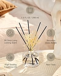 M&SENSE Reed Diffuser Set with 7 Sticks | 7.0oz