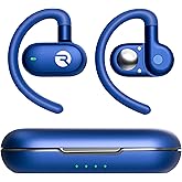 Raycon Fitness Open Ear Earbuds – Open Ear Headphones, Earbuds Wireless Bluetooth, Running Headphones, Sweat & Water-Resistant Earphones, 40 Hours Battery Life (Blue)