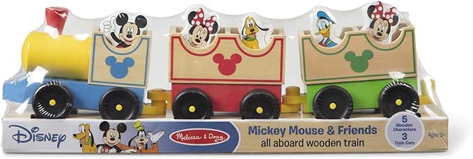 mickey wooden train