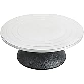 MAOPINER 12" Pottery Sculpting Wheel Heavy Duty Cast Iron Turntable | All Metal Construction with Ball Bearings, Smooth Rotating Turntable for Clay Sculpting, Pottery Making &amp; DIY Crafts