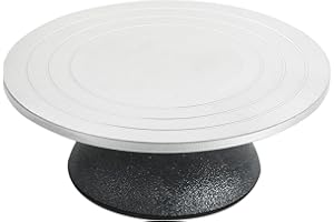 MAOPINER 12 inch Diameter Sculpting Wheel | Heavy Duty Turntable Pottery Sculpting Wheel | All Cast Iron Metal Construction Joint with Ball Bearings