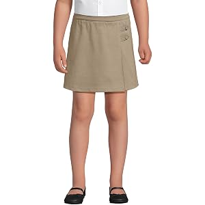 Lands' End Girls Ponte A Line Skort Above the Knee