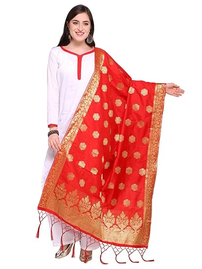KANCHNAR Womens Silk Dupatta