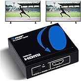 OREI UltraHD 4K @ 60 Hz 1 X 2 HDMI Splitter 1 in 2 Out 2 Port 2: 8-Bit - HDMI 2.0, HDCP 2.0, 18 Gbps, EDID, Duplicate/Mirror 